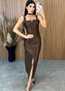 Vestido Pilar Couro