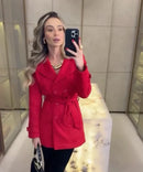 Casaco em lã batida