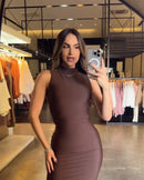 Vestido Suplex Elisa - Gola Alta