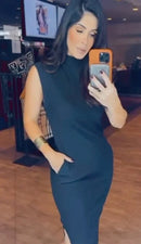 Vestido Canelado Sofia