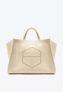 Bolsa Tote Off-white Couro Legítimo