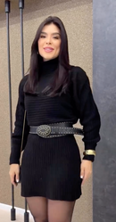 Vestido Canelado Hortencya