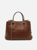 Bolsa Tote Croco Couro Legítimo