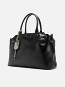 Bolsa Tote Preta Couro Legítimo