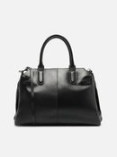 Bolsa Tote Preta Couro Legítimo