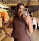 Vestido Suplex Elisa - Gola Alta