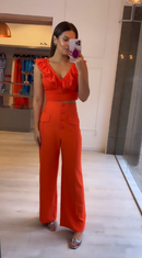 Conjunto Beatriz Cropped e Calça Wide